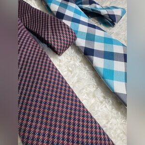 Class Club Red and Blue Patterned Ties Boys